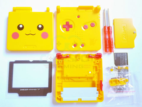 Game Boy Advance SP (GBA SP) Replacement Housing Shell Kit - Pikachu