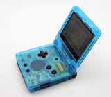 Game Boy Advance SP IPS V2 Console - Clear Blue (+ Adjustable Brightness)