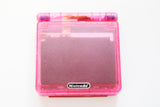 Game Boy Advance SP IPS V2 Console - Clear Hot Pink (+ Adjustable Brightness)