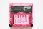 Game Boy Advance SP IPS V2 Console - Clear Hot Pink (+ Adjustable Brightness)