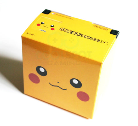 Game Boy Advance SP Replacement Empty Console Box - Pikachu Pokemon Edition