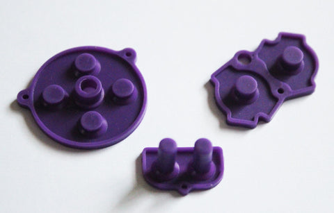 Game Boy Advance (GBA) Replacement Conductive Buttons - Purple