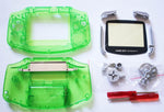 Game Boy Advance (GBA) Complete Replacement Housing Kit - Clear Green