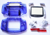 Game Boy Advance (GBA) Complete Replacement Housing Kit - Clear Midnight Blue