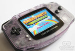 Game Boy Advance IPS V2 Console - Clear Purple and Black
