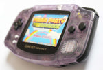 Game Boy Advance IPS V2 Console - Clear Purple and Black