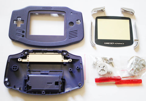 Indigo/lila Akkuabdeckung Für Game Boy Advance – Ersatztür In Blau, Originalgetreu
