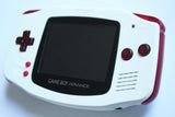 Game Boy Advance IPS V2 Console - White and Clear Red (+Adjustable Brightness)