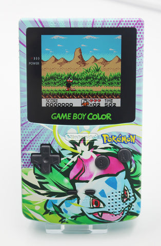 Game Boy Colour IPS Console Bulbasaur Design