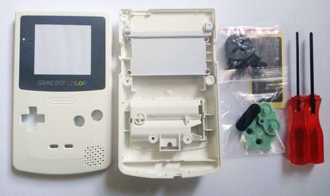 Game Boy Colour Replacement Housing Shell Kit - Cream/Pearl White