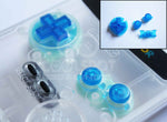Game Boy Colour GBC Replacement Buttons - Clear Blue