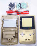 Game Boy Colour Replacement Housing Shell Kit - Gold