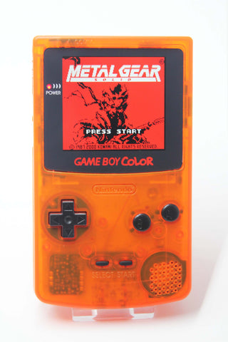 Game Boy Colour IPS Console - Clear Orange