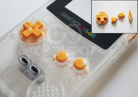 Game Boy Colour GBC Replacement Buttons - Yellow
