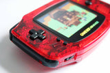 Game Boy Advance IPS V2 Console - Clear Red and Black (+Adjustable Brightness)