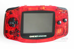 Game Boy Advance IPS V2 Console - Clear Red and Black (+Adjustable Brightness)