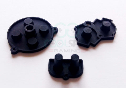 Game Boy Advance (GBA) Replacement Conductive Buttons - Black
