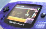 Game Boy Advance IPS V2 Console - Clear Midnight Blue and Black