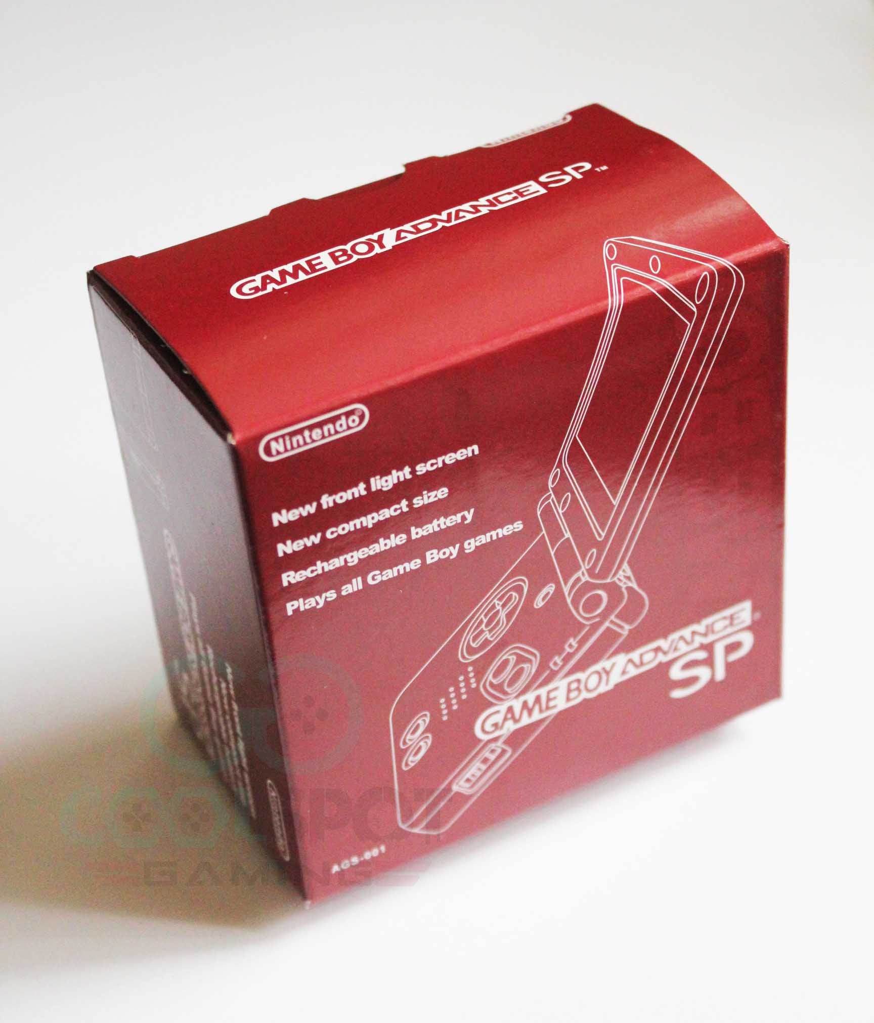 Game Boy Advance SP Replacement Empty Console Box Red – Cool