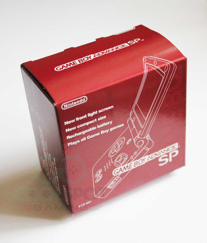 Game Boy Advance SP Replacement Empty Console Box - Red