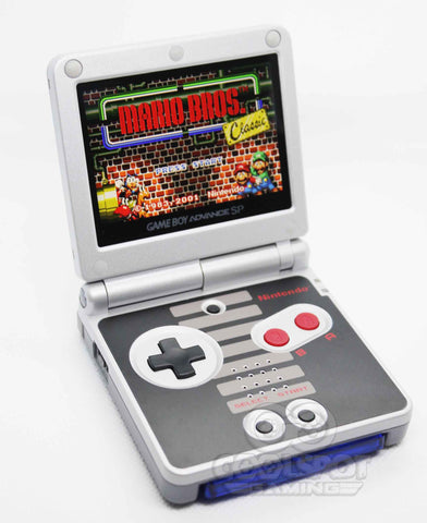 Game Boy Advance SP IPS V2 Console - NES (+ Adjustable Brightness)