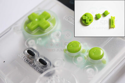 Game Boy Colour GBC Replacement Buttons - Lime Green