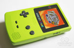 Game Boy Colour Q5 IPS LCD Console (15% Larger) - Lime Green