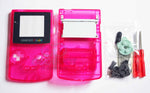Game Boy Colour Replacement Housing Shell Kit - Clear Pink/Red
