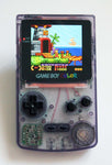 Game Boy Colour IPS Console - Clear Atomic Purple