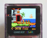 Game Boy Colour IPS Console - Clear Atomic Purple