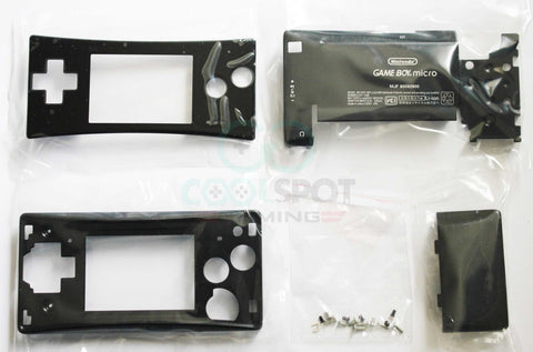 Game Boy Micro Complete Replacement Housing Kit - Black