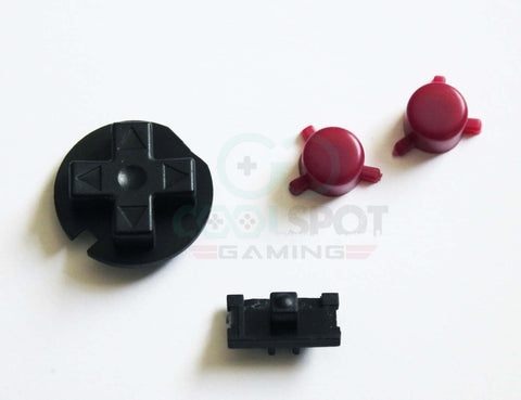 Game Boy Pocket Replacement Buttons - Black and Purple (DMG Style)