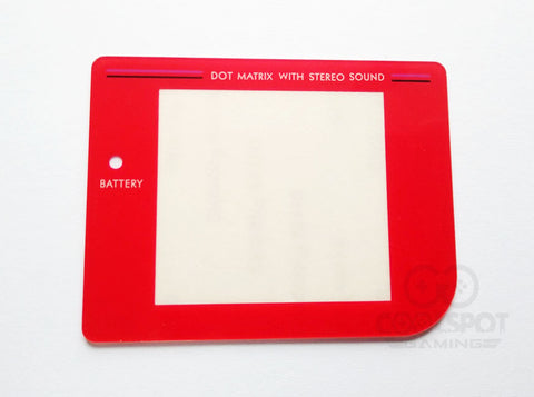 Game Boy DMG Red Plastic Lens
