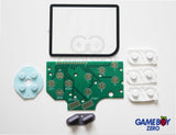 Game Boy DMG Zero Pi Button PCB, Glass Lens & Conductive Buttons
