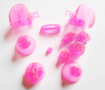 GameCube Replacement Complete Button Set - Clear Pink