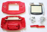 Game Boy Advance (GBA) Complete Replacement Housing Kit - Red