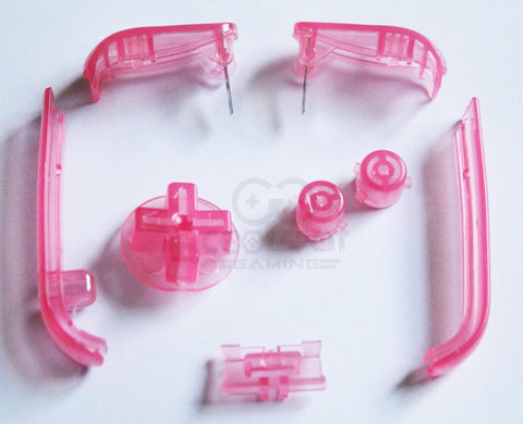 Game Boy Advance (GBA) Replacement Buttons - Clear Pink