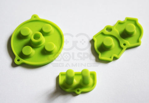 Game Boy Advance (GBA) Replacement Conductive Buttons - Green