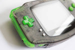 Game Boy Advance IPS V2 Console - Clear Black and Green