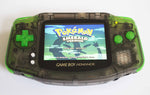 Game Boy Advance IPS V2 Console - Clear Black and Green