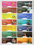 Game Boy Advance SP Custom Back Stickers