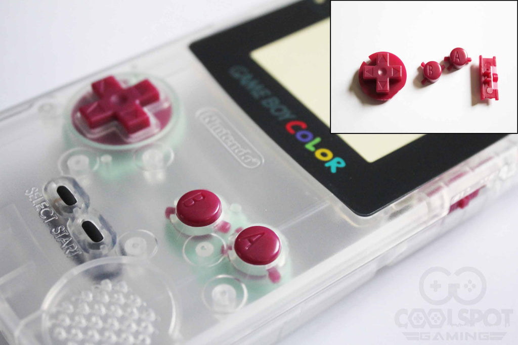 Game Boy Colour GBC Replacement Buttons - Purple – Cool Spot Gaming