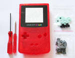 Game Boy Colour Replacement Housing Shell Kit - Rosy Red Clear