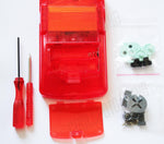 Game Boy Colour Replacement Housing Shell Kit - Rosy Red Clear