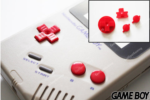 Game Boy Original DMG Replacement Buttons - Red