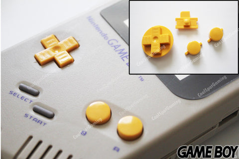 Game Boy Original DMG Replacement Buttons - Yellow