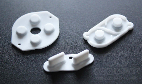 Game Boy DMG Conductive Rubber Silicone Buttons - White