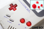 Game Boy Original DMG Replacement Buttons - Clear Red