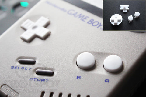 Game Boy Original DMG Replacement Buttons - Pure/Brilliant White