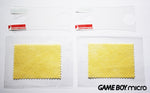 2 x Game Boy Micro Screen Protectors (+ Free Dust Cloths)